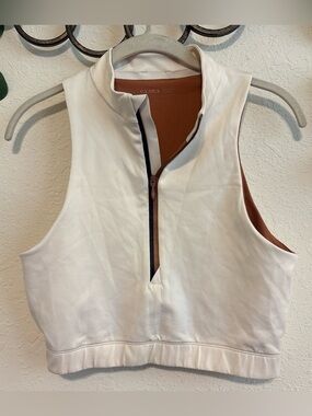 VAARA Willow White and Copper Crop Top Bra ✨